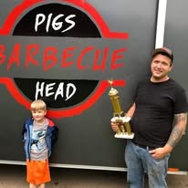 Award trophy displayed at Pigs Head BBQ